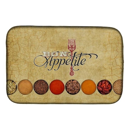 Carolines Treasures Carolines Treasures SB3089DDM Bon Appetite & Spices Dish Drying Mat SB3089DDM